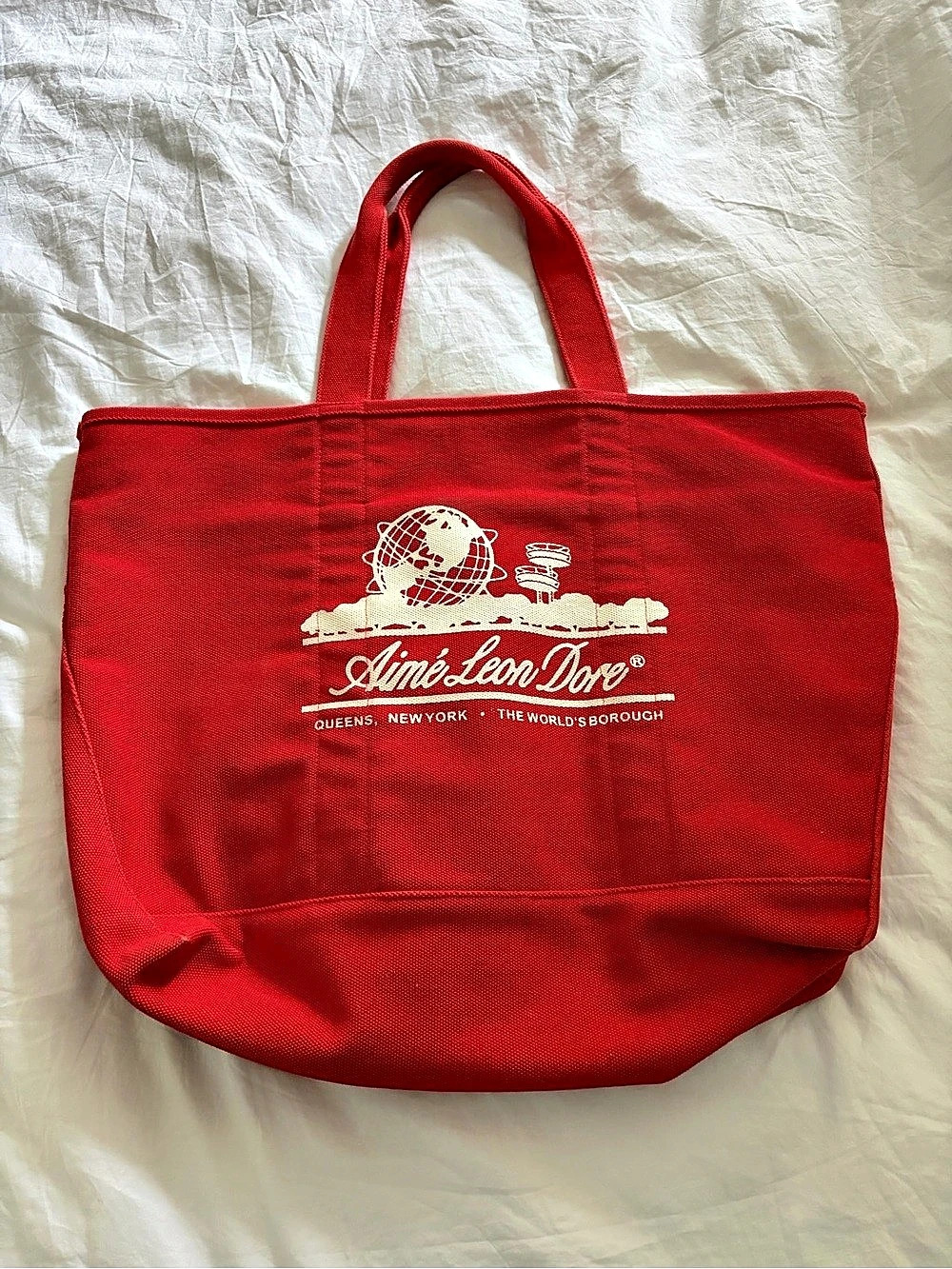 Aimé Leon Dore Red Canvas Tote